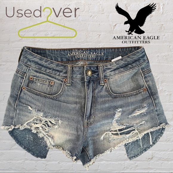 American Eagle Outfitters Pants - AMERICAN EAGLE SHORTS Sz2 HIGH-RISE FESTIVAL